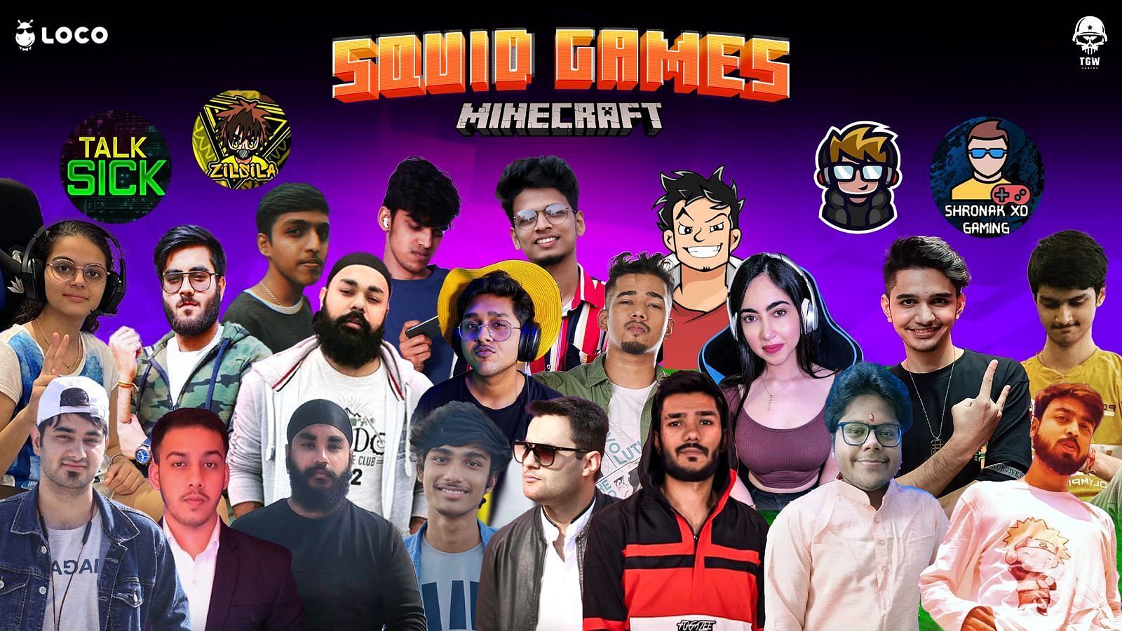 The first unofficial Squid Game in Minecraft tournament in India (Image via Sportskeeda)