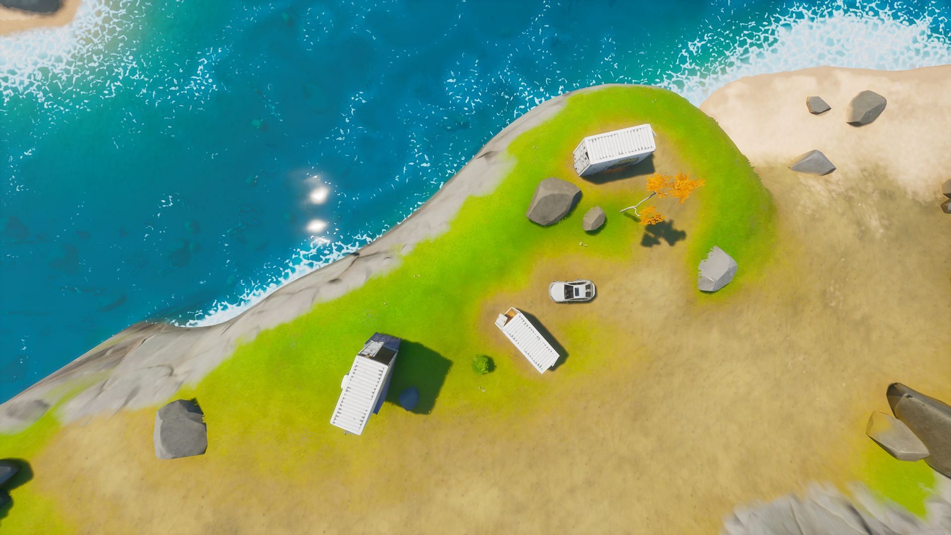 Bob&#039;s Bluff POI in Fortnite (Image via Epic Games)