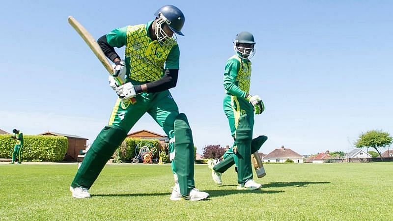 Nigeria cricket team in action