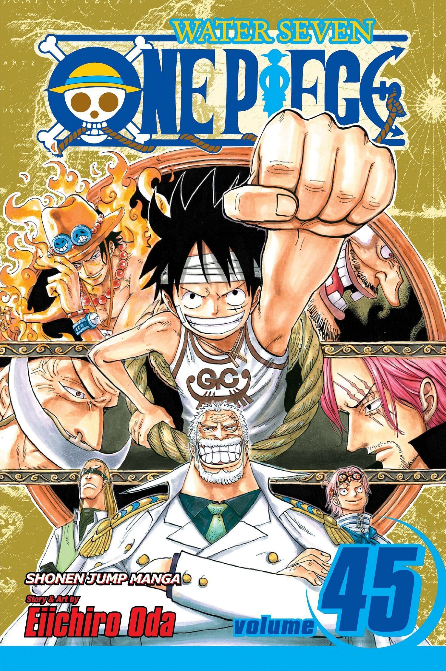The cover art for One Piece Volume 45 (Image via Shueisha)