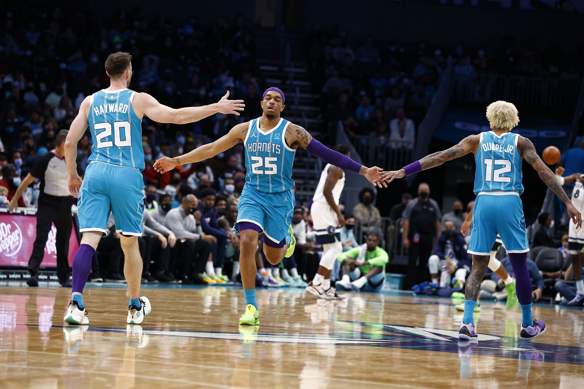 Players of the Charlotte Hornets.