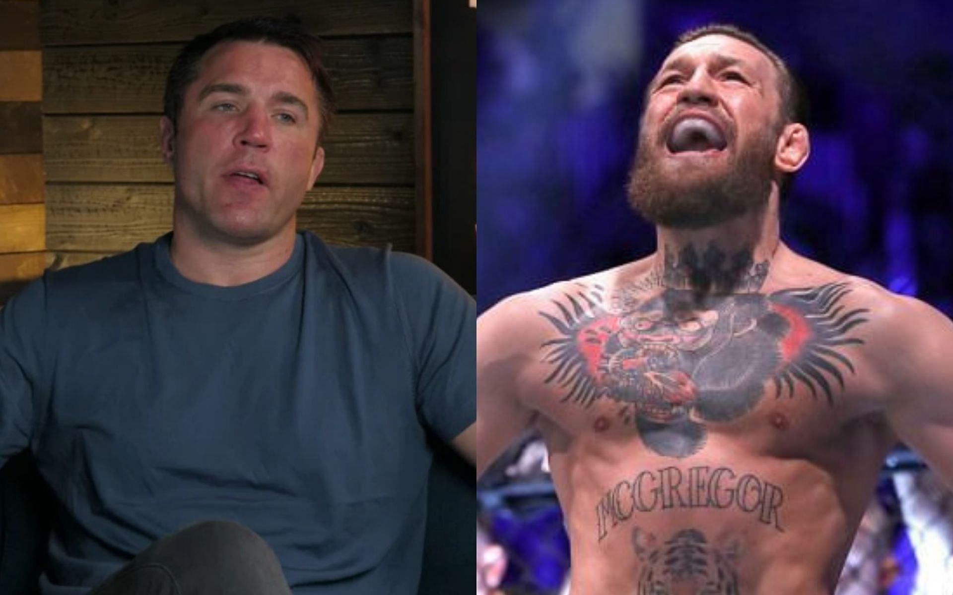 Chael Sonnen and Conor McGregor [Left photo via YouTube.com]