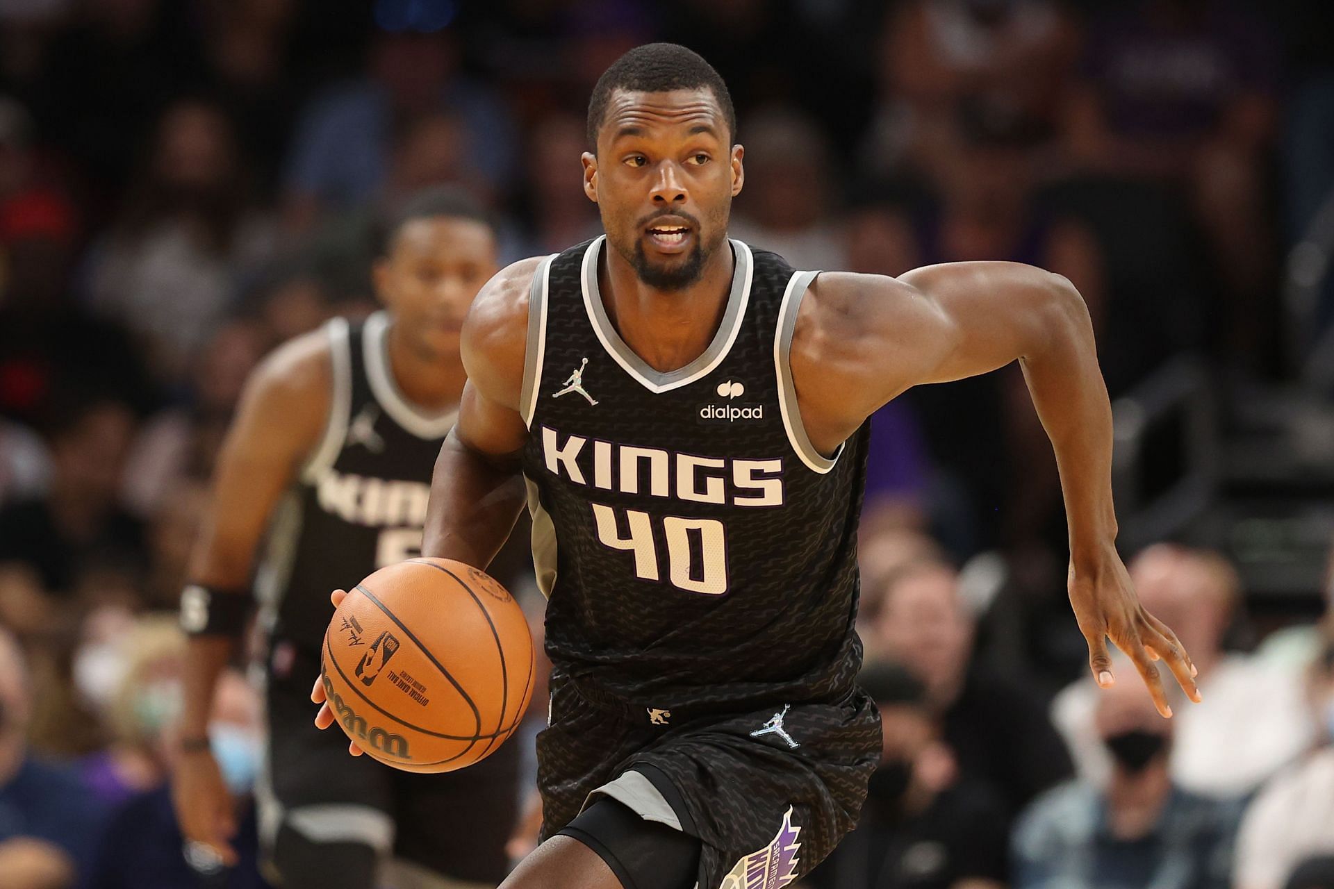 Harrison Barnes (#40) of the Sacramento Kings against the Phoenix Suns.