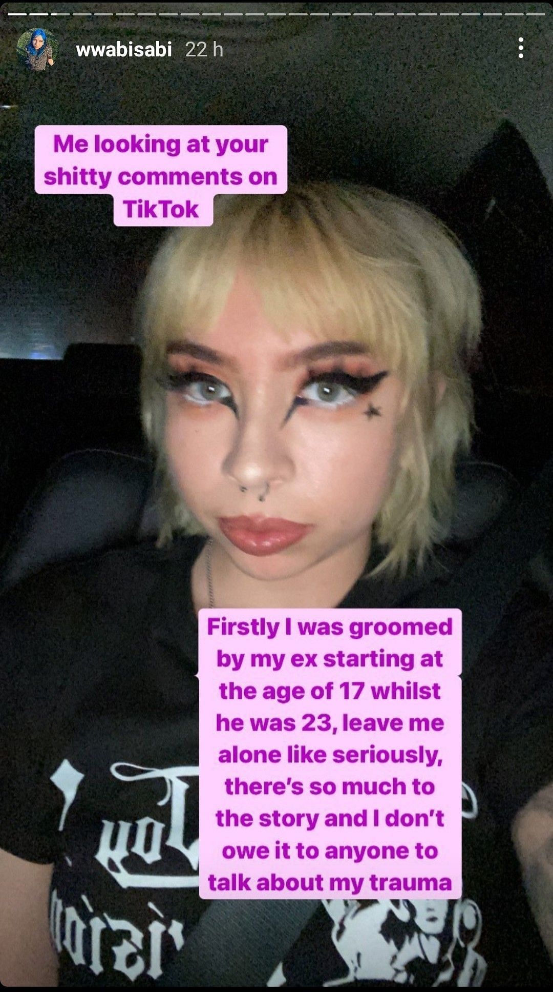 Nicole Land accuses her ex- boyfriend of grooming (Image via wwabisabi/ Instagram)