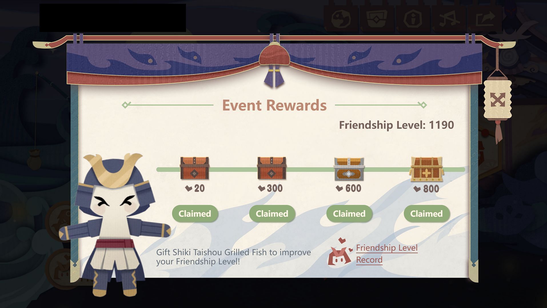 Claim the rewards from the Event Rewards page (Image via Genshin Impact)