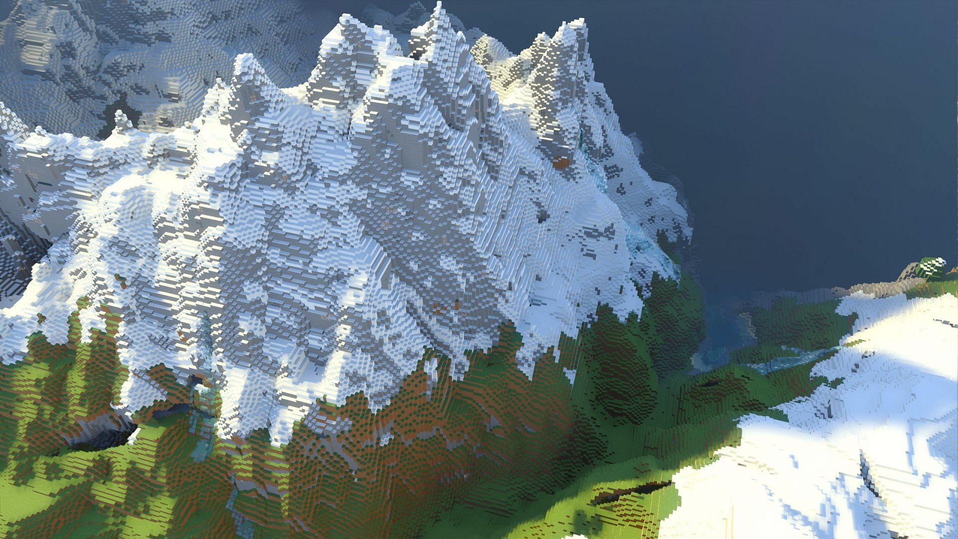 New mountain biome (Image via CraftAndChill on Twitter)