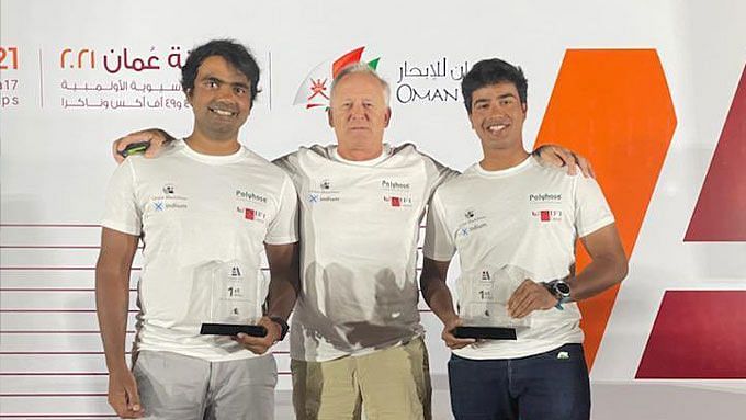 Varun Thakkar and KC Ganapathy wins gold at Asian sailing Championships. (&copy;Twitter/Varun Thakkar)