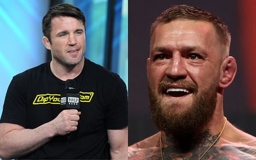 Chael Sonnen (left); Conor McGregor (right)