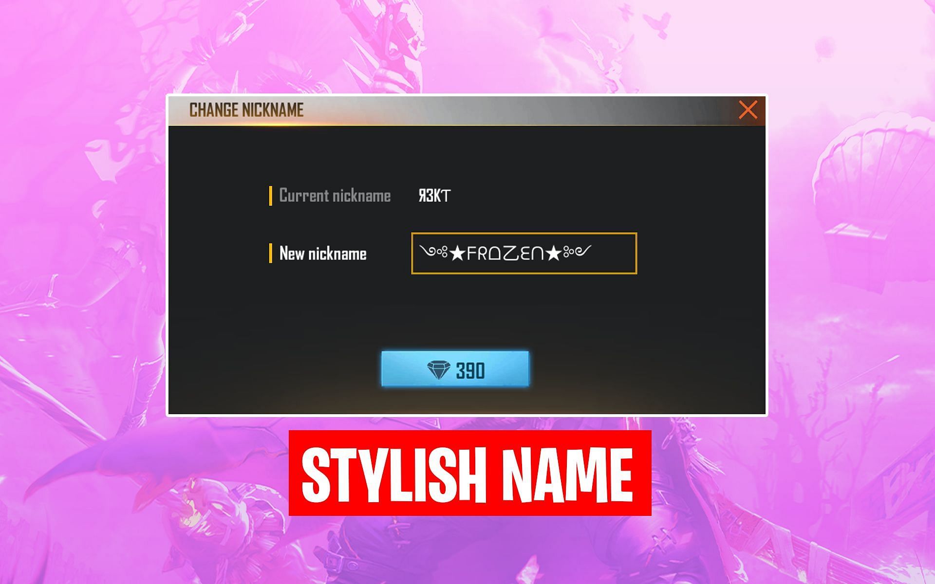 Many users want to have stylish names in the game (Image via Free Fire)