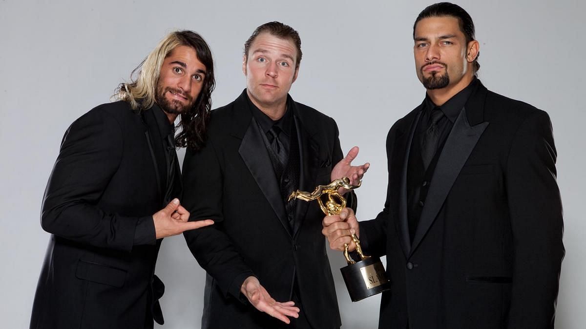 Seth Rollins, Jon Moxley, and Roman Reigns