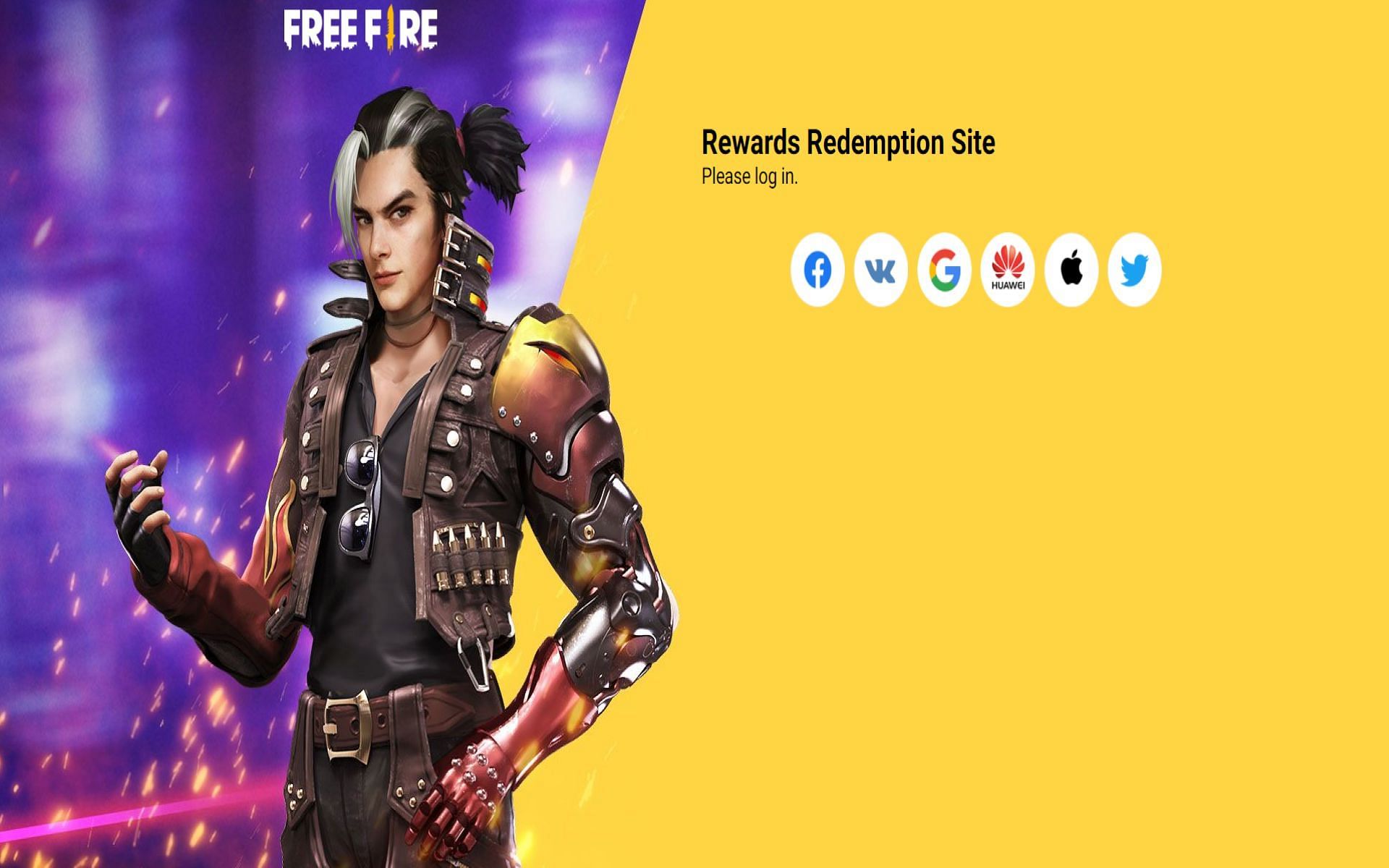 Redeem codes can be used in the redemption site of Garena Free Fire (Image via Garena Free Fire)