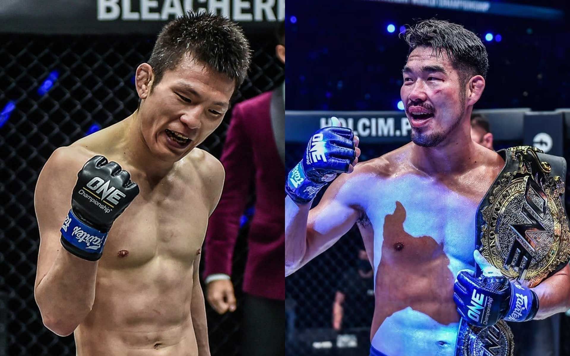 Shinya Aoki (left) won&#039;t mind a title tilt against lightweight king Ok Rae Yoon (right) [Photo courtesy of ONE Championship]
