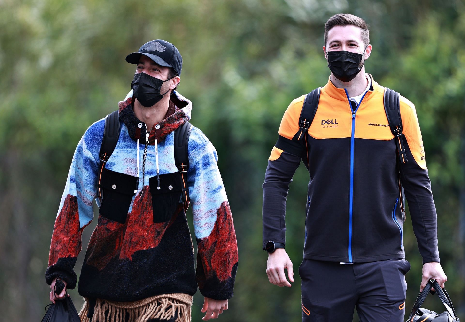 McLaren F1 driver Daniel Ricciardo (left) and his performance coach Michael Italiano