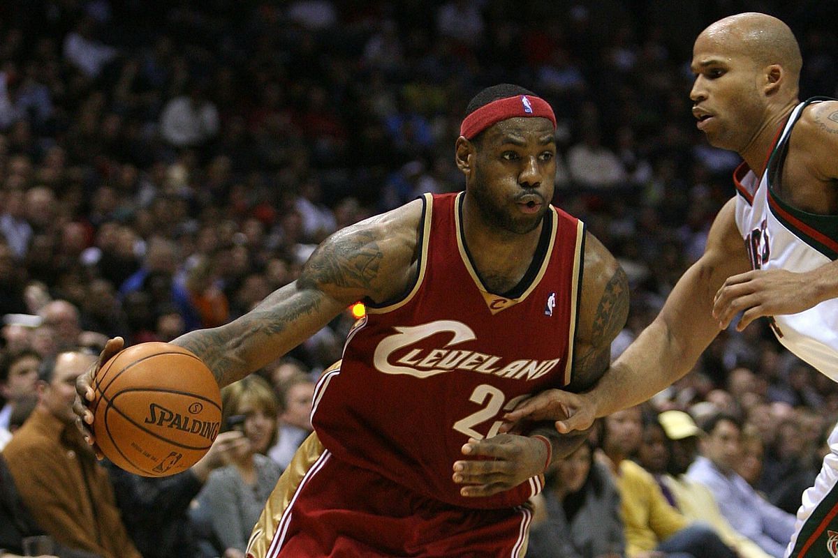 LeBron James with the Cleveland Cavaliers.