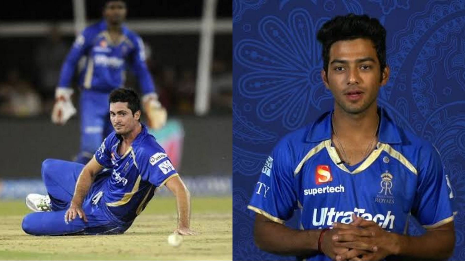 Ben Cutting (L) and Unmukt Chand played one match for the Rajasthan Royals (Image Courtesy: IPLT20.com/Rajasthan Royals)