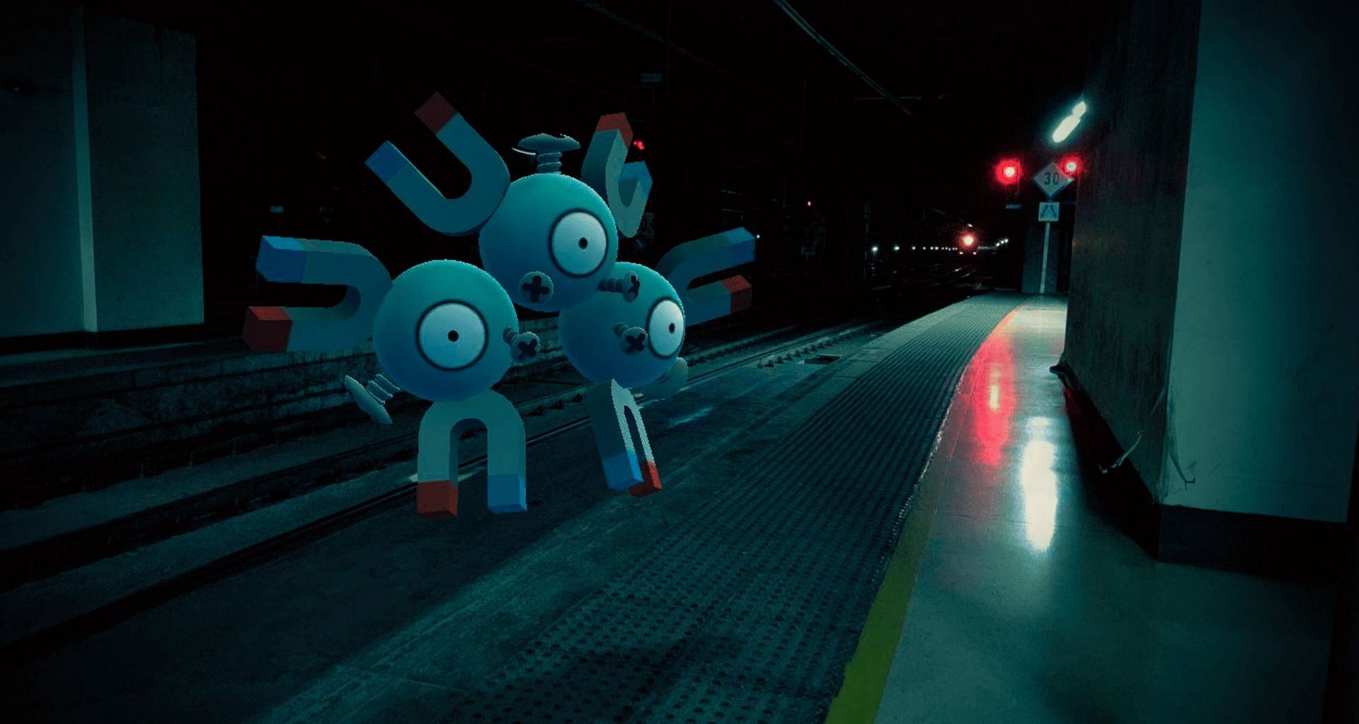 Magneton as it appears in Pokemon GO (Image via Niantic)