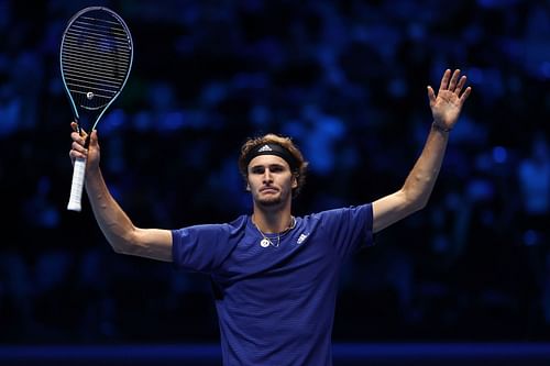 Alexander Zverev at the 2021 ATP Finals.