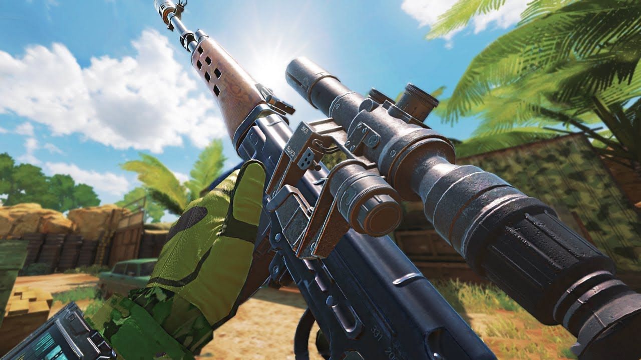 SVD sniper rifle is a new functional weapon in Season 10 of COD Mobile (Image via YouTube / Jokesta)