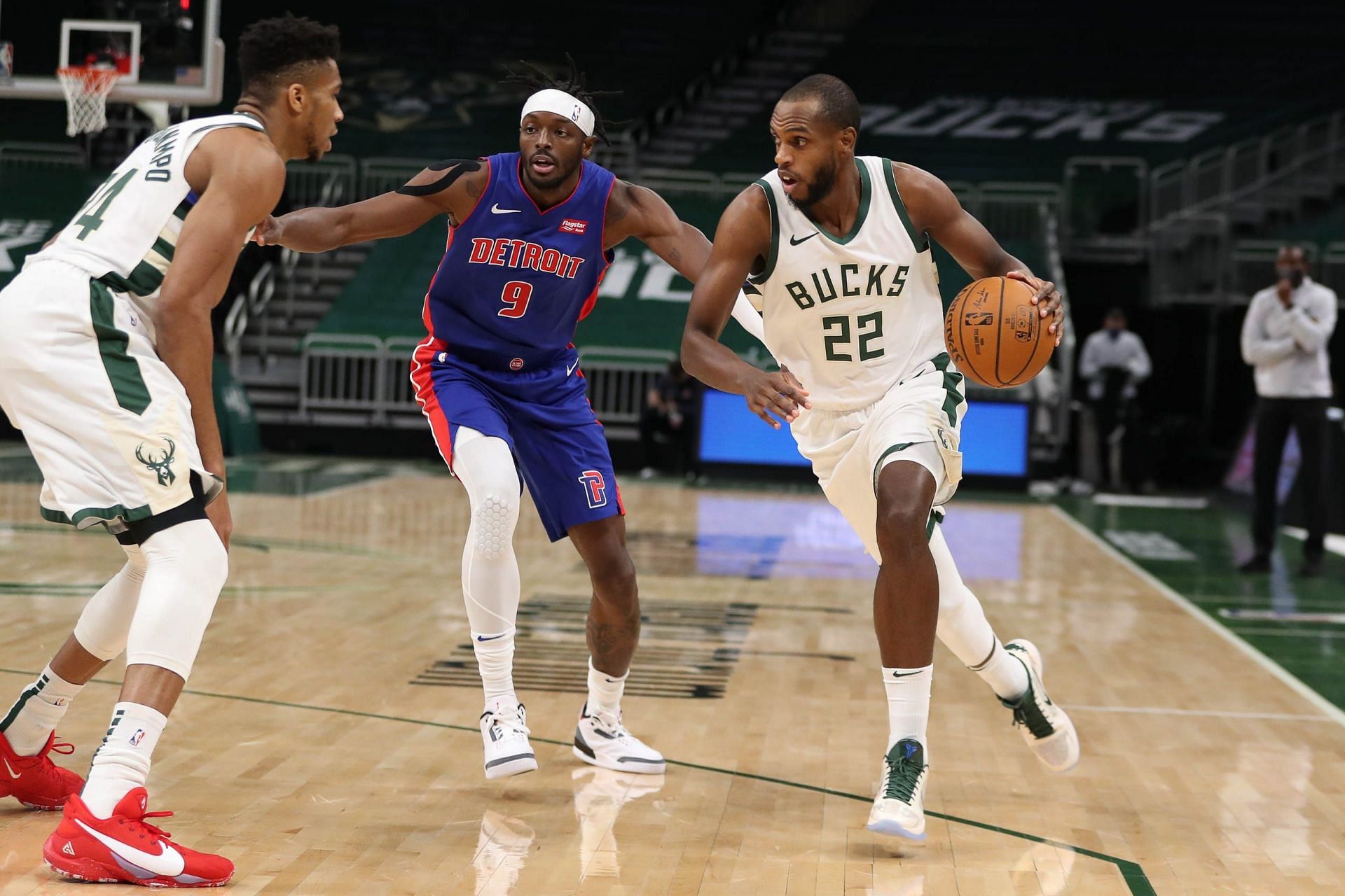The Milwaukee Bucks and the Detroit Pistons will face off at Little Caesers Arena on Tuesday [Source: USA Today]