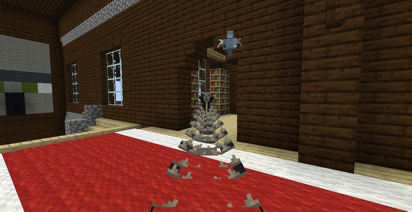 Evoker summoning fangs and vexes (Image via Minecraft Wiki)