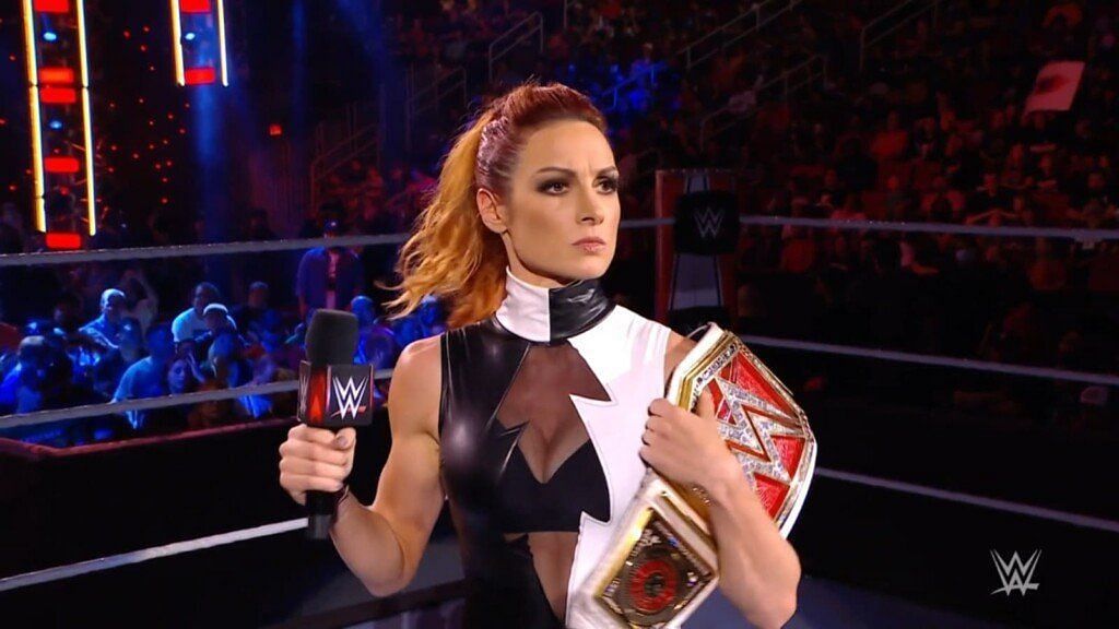 Becky Lynch as the RAW Women&#039;s Champion