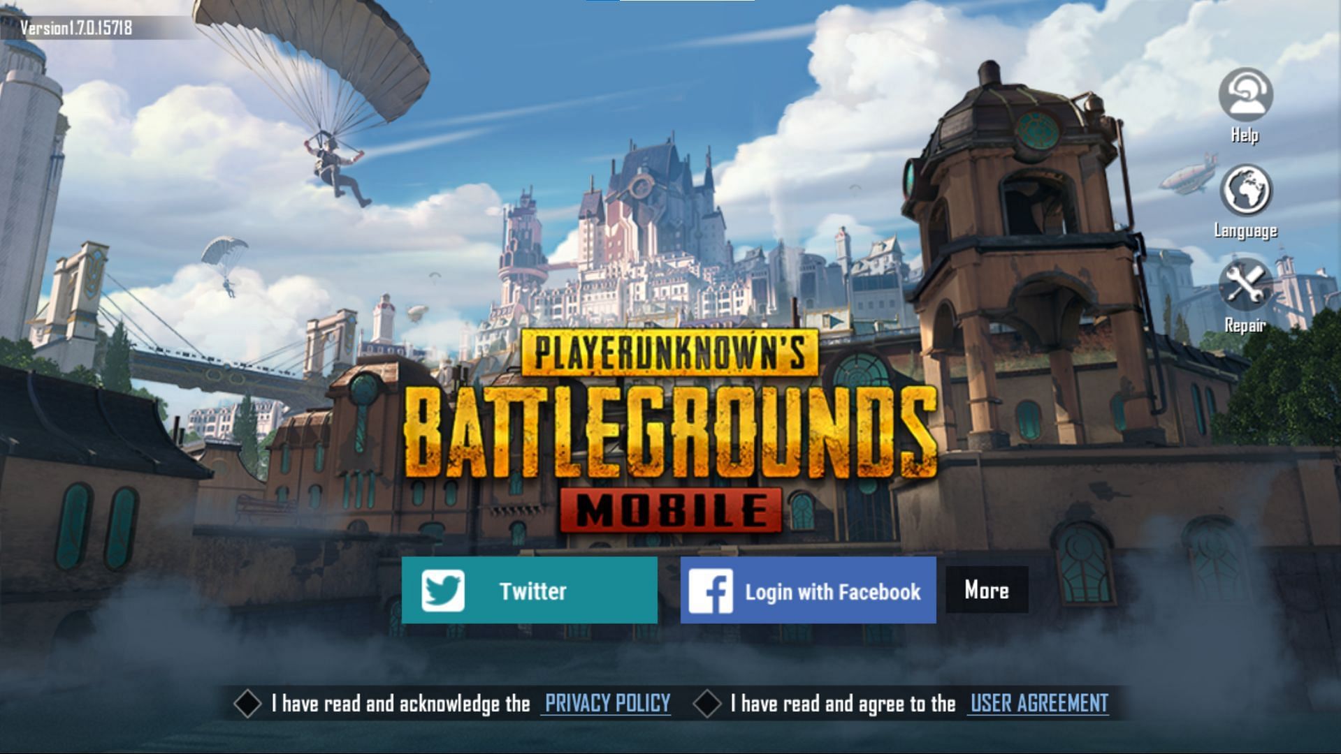 Players can open it and log in using their accounts (Image via PUBG Mobile)