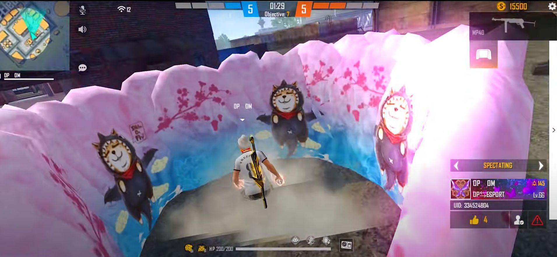 Keep using gloo walls and change positions to survive in a match (Image via YouTube/OP GAMEPLAY)