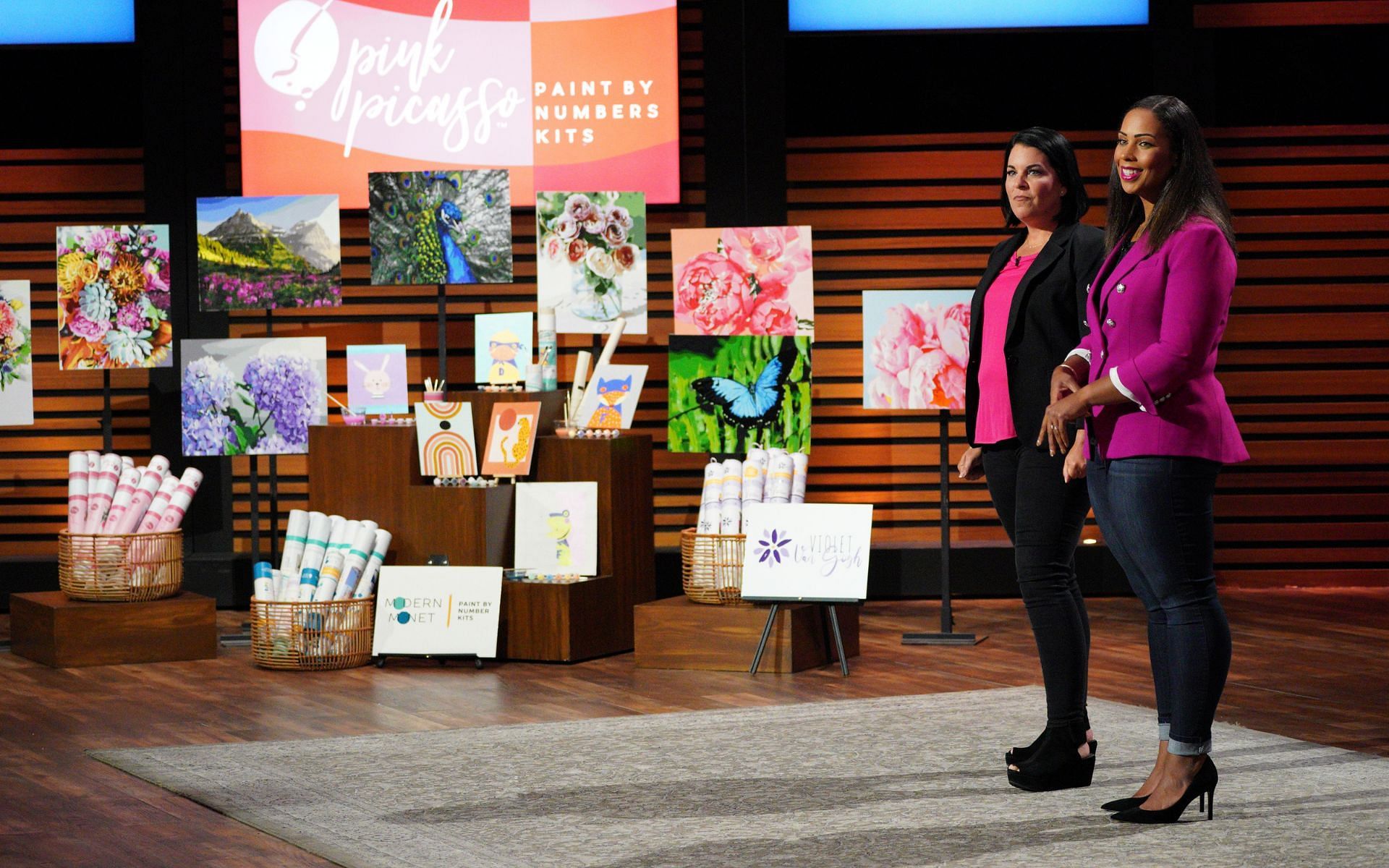 Pink Picasso founders on &lsquo;Shark Tank&rsquo; (Image via Christopher Willard/ ABC)