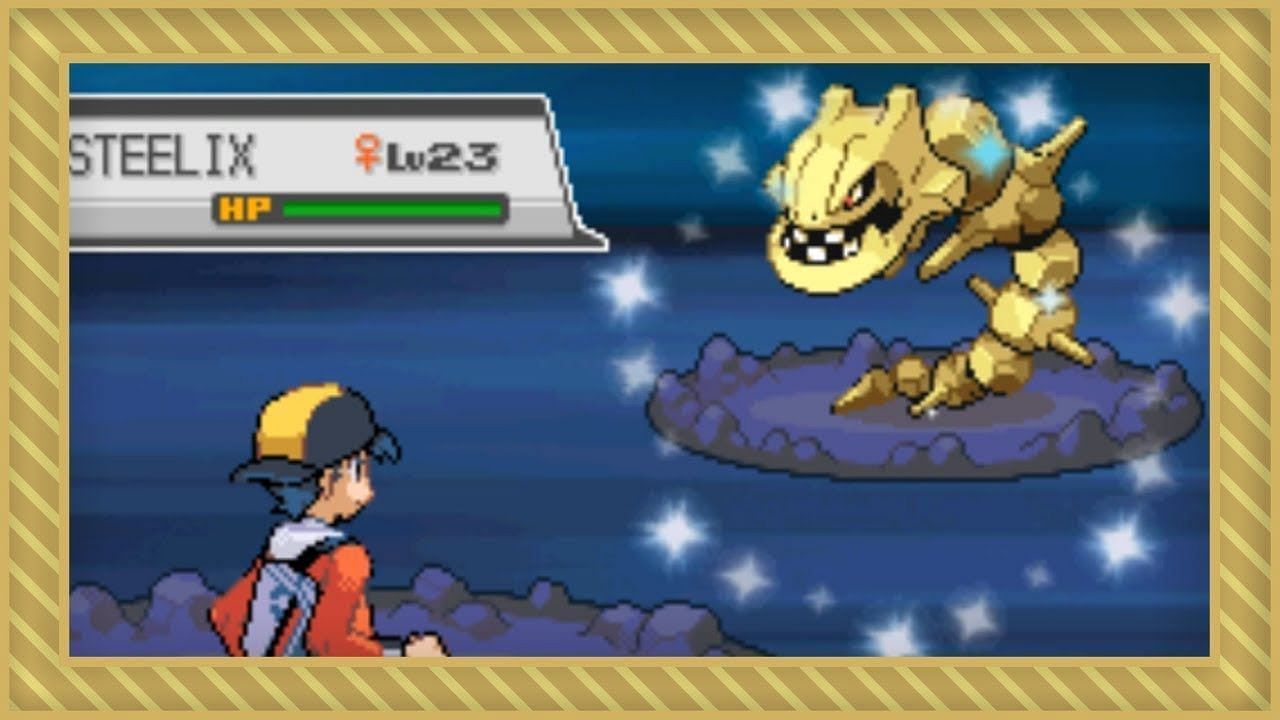 A Shiny Steelix in HeartGold. (Image via Game Freak)