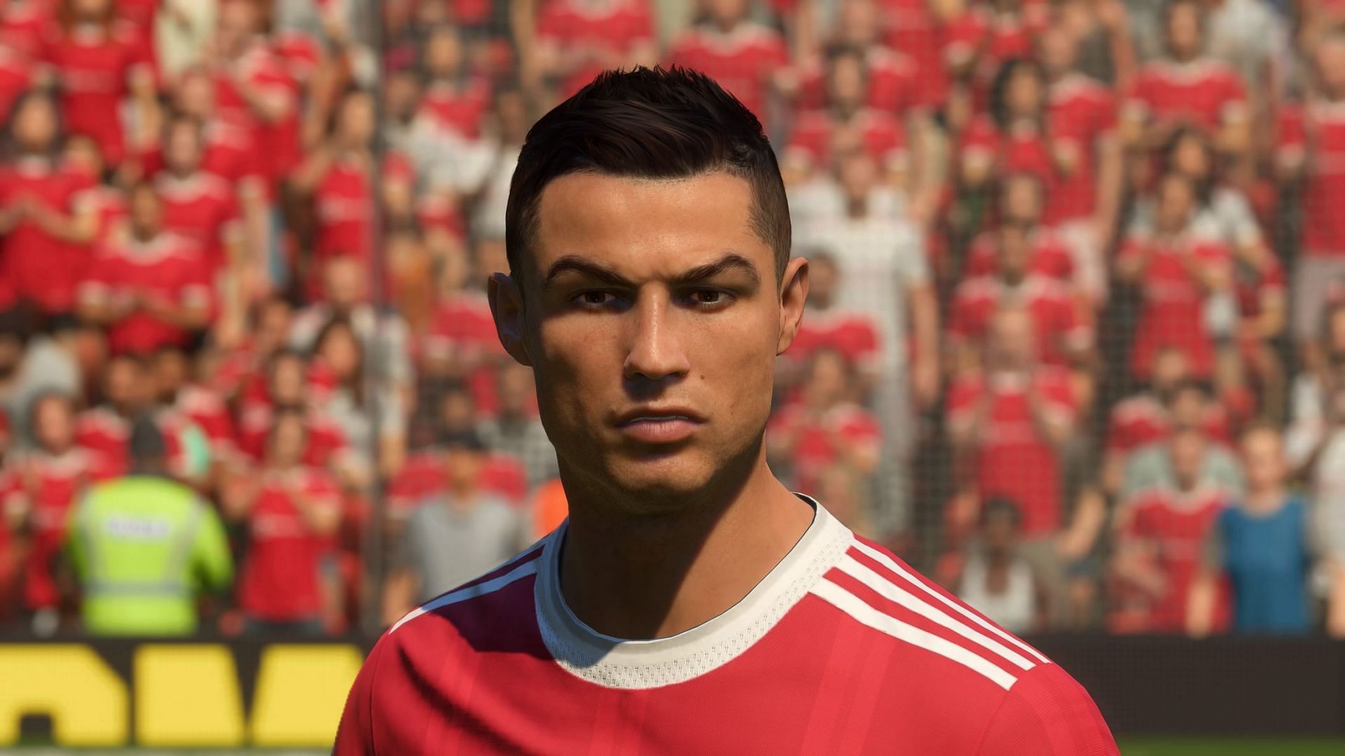 Cristiano Ronaldo is an wonderful but not the best striker in FIFA 22 (Image via FIFA 22)