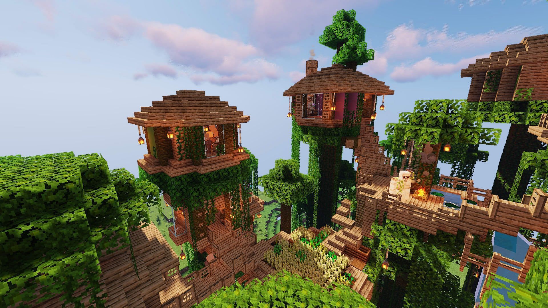 This modpack adds a variety of new structures to Minecraft (Image via Minecraft)