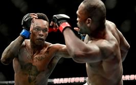 "Diving for the legs like a fu****g beggar" - Israel Adesanya recalls his fight against Derek Brunson at UFC 230