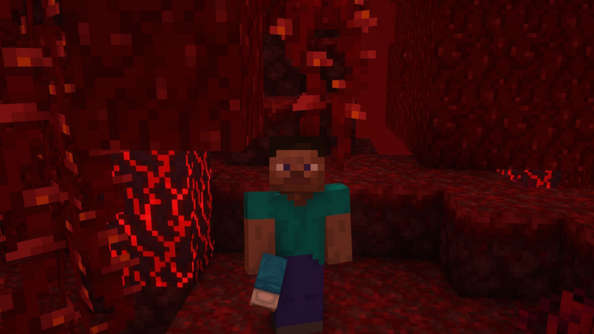 Beds explode in the Nether (Image via Minecraft)