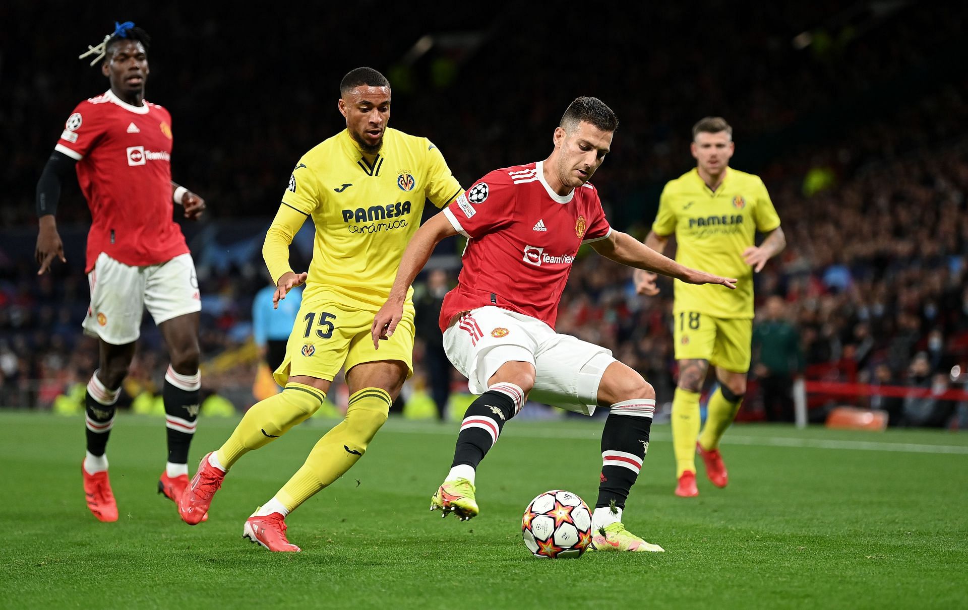 Diogo Dalot in action for Manchester United
