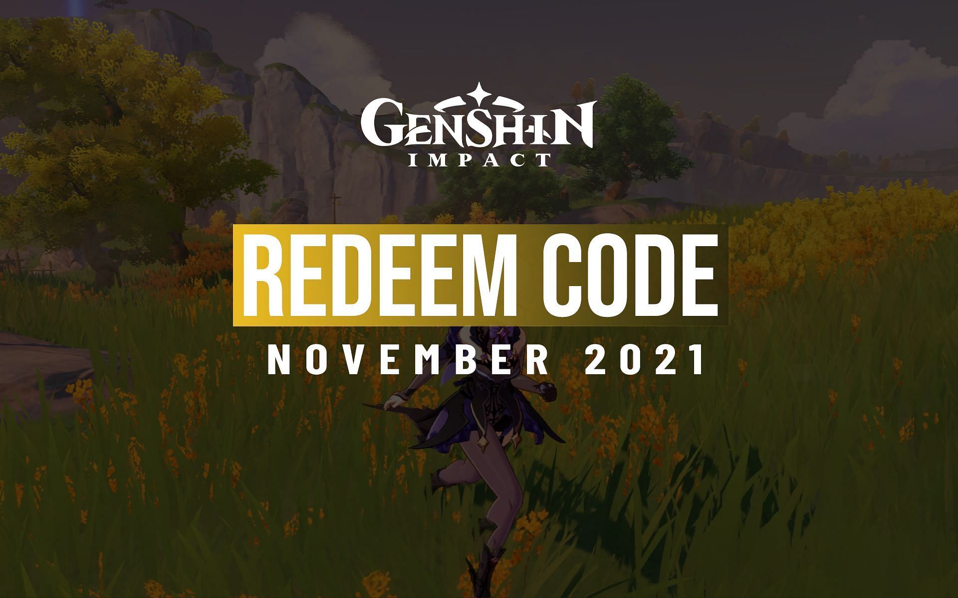 November Redeem Codes Genshin Impact