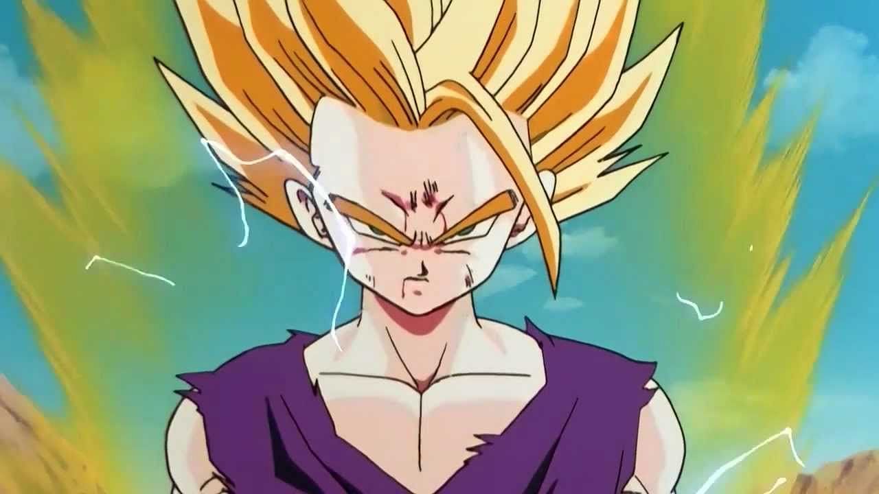 Teen Gohan in his Super Saiyan 2 form, as seen in the Dragon Ball Z anime (Image via Toei Animation)