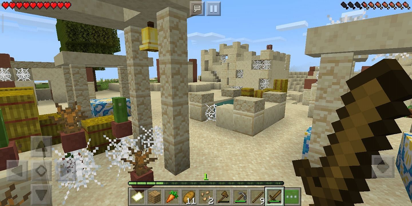 Abandoned villages can be creepy (Image via Minecraft)