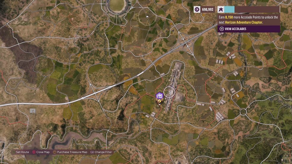 Location of La Casa Solariega (Image via Forza Horizon 5)