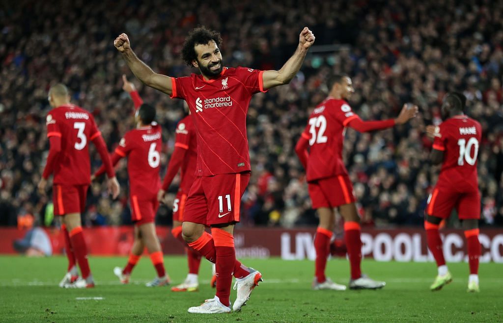 Mohamed Salah was among the scorers for Liverpool.