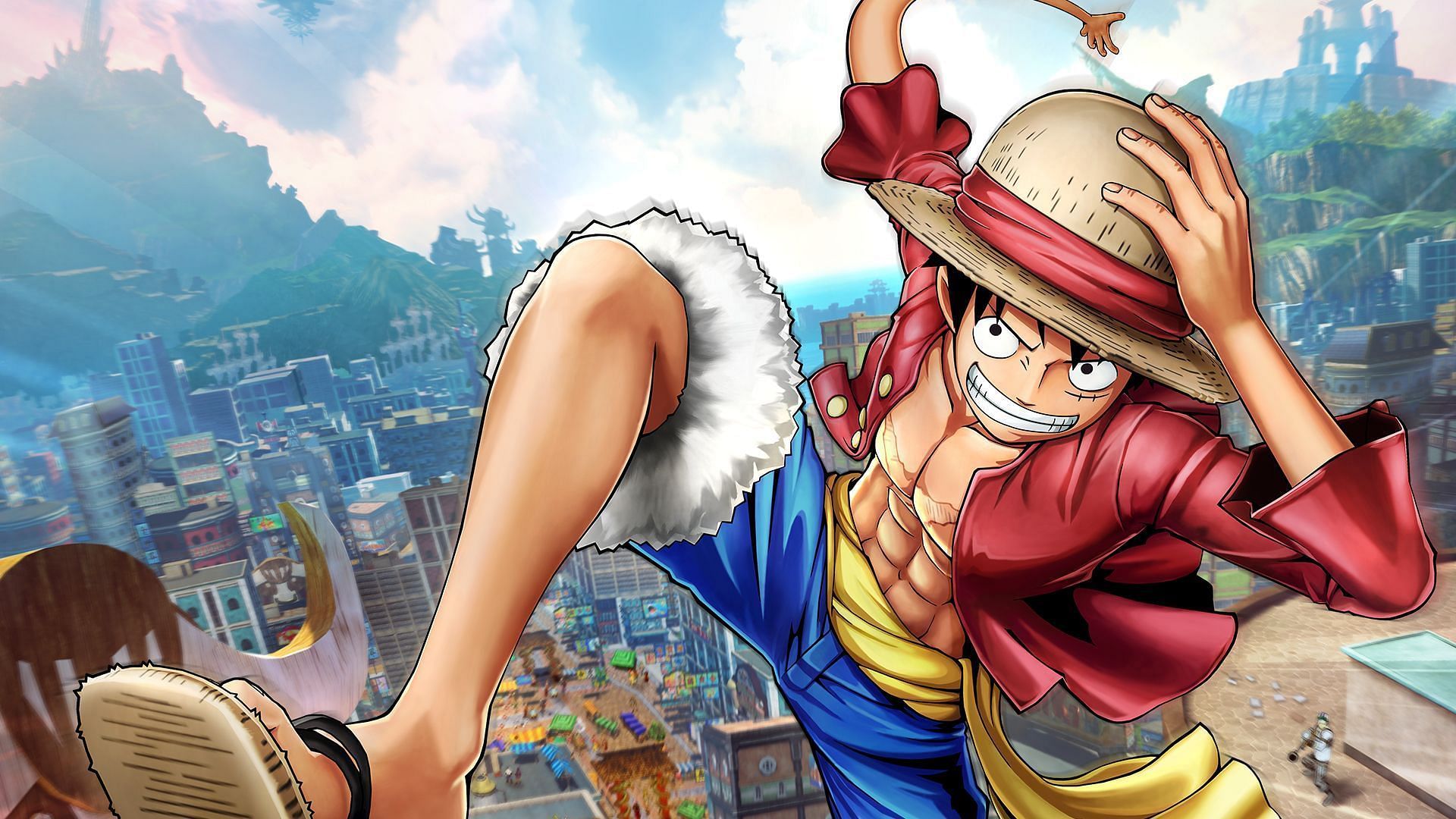 Strong World Luffy Wallpaper (Solid Color) by moy99 on DeviantArt