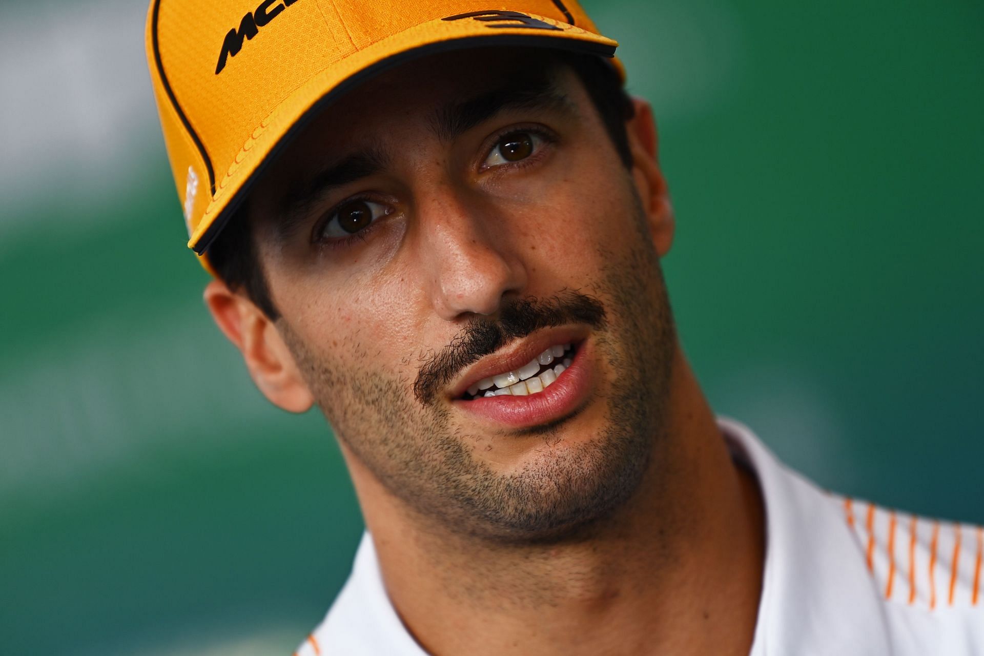 Daniel Ricciardo looks on in the paddock during 2021 Qatar Grand Prix.