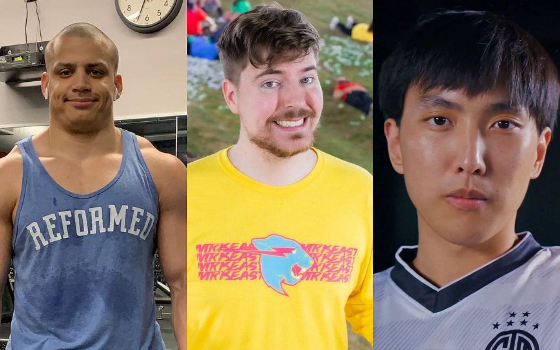 MrBeast and Doublelift discuss Tyler1&#039;s &quot;true&quot; height (Images via Instagram/tyler1_alpha, mrbeast and yiliangpeng)