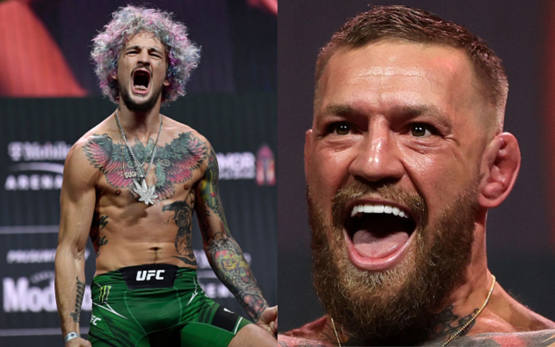 Sean O&#039;Malley (left); Conor McGregor (right)