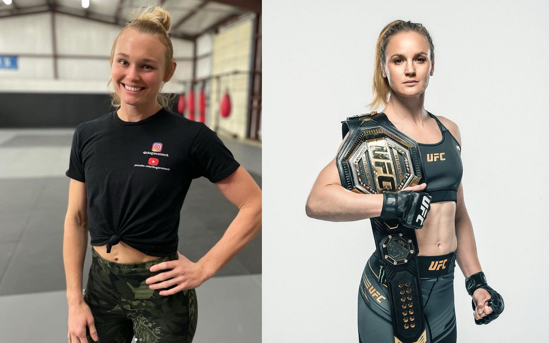 Andrea Lee (left), Valentina Shevchenko (right) [Credits: @andreakgblee, @BulletValentina via Instagram]