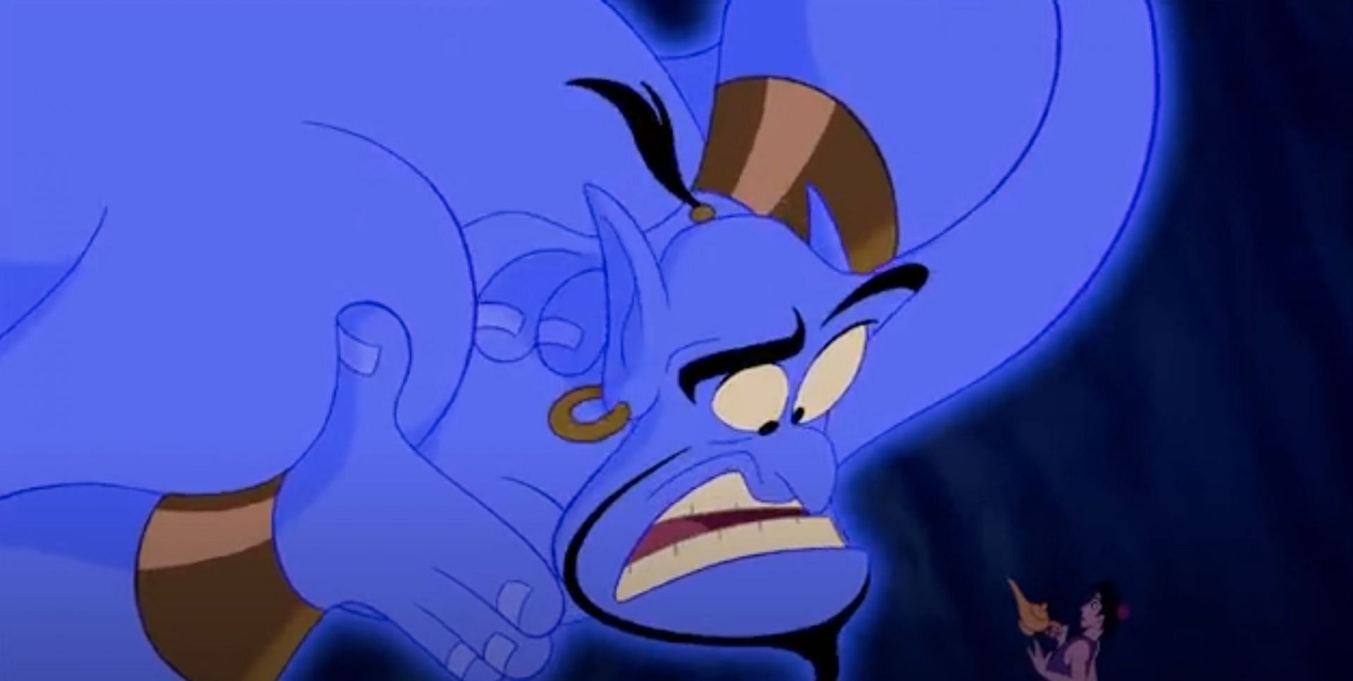 Robin Williams&rsquo; Genie in Aladdin (Image via Disney)
