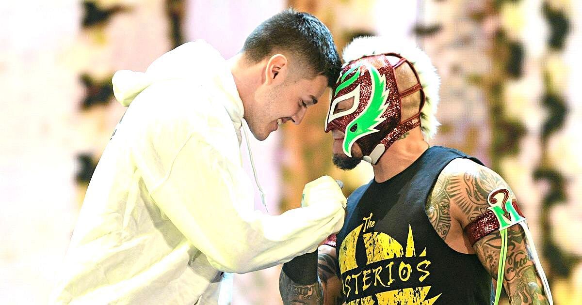 Dominik and Rey Mysterio on the most recent episode of RAW.