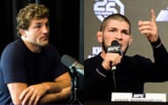 Ben Askren (left) via YouTube/LexClips; Khabib Nurmagomedov (right)