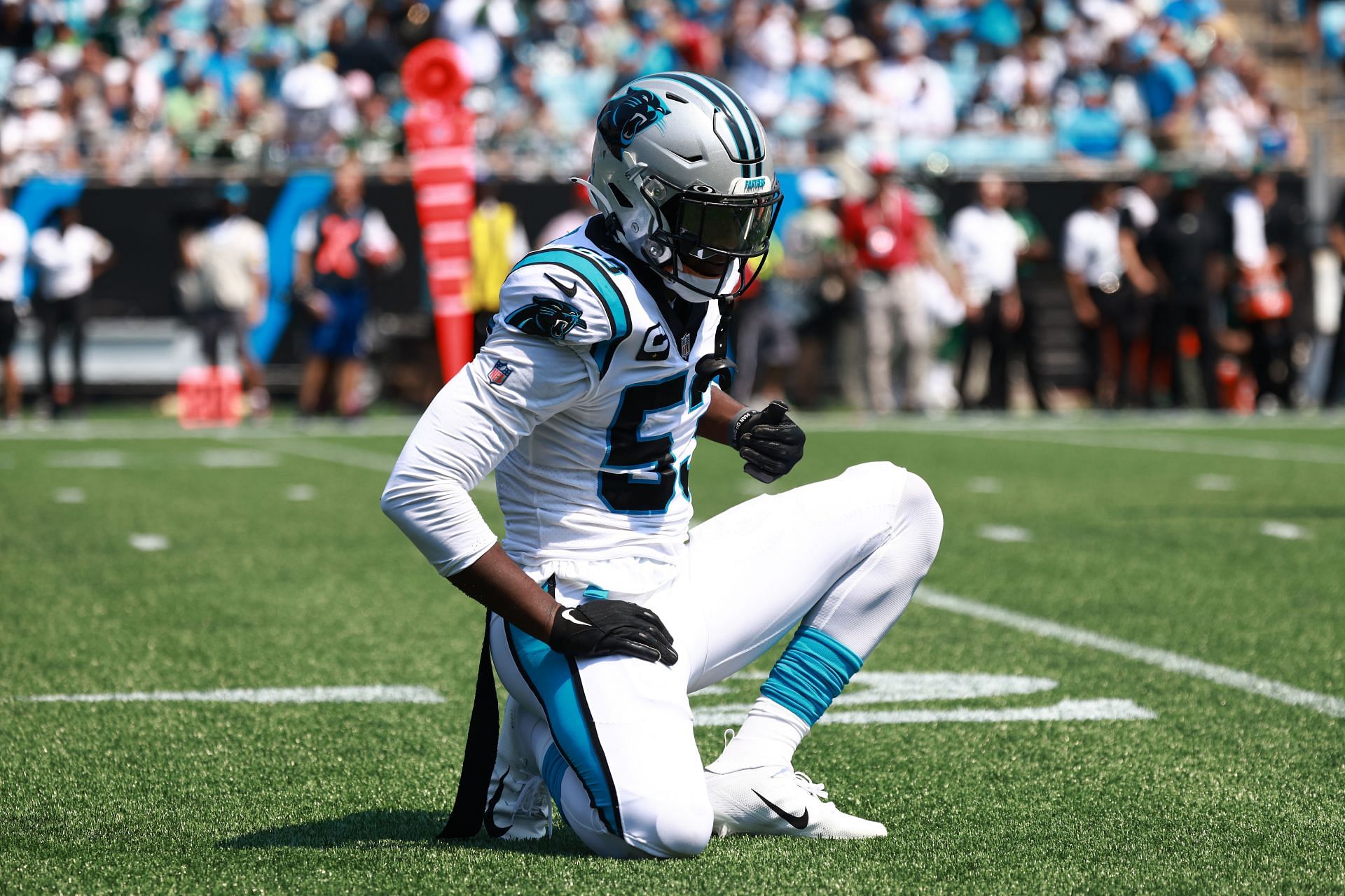 Panthers' Brian Burns addresses Mac Jones ankle tackle: 'It's some