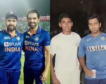 "Me and Rohit Bhaiya didn’t have a beard" - Deepak Chahar shares a throwback picture taken 15 years back with Rohit in Jaipur