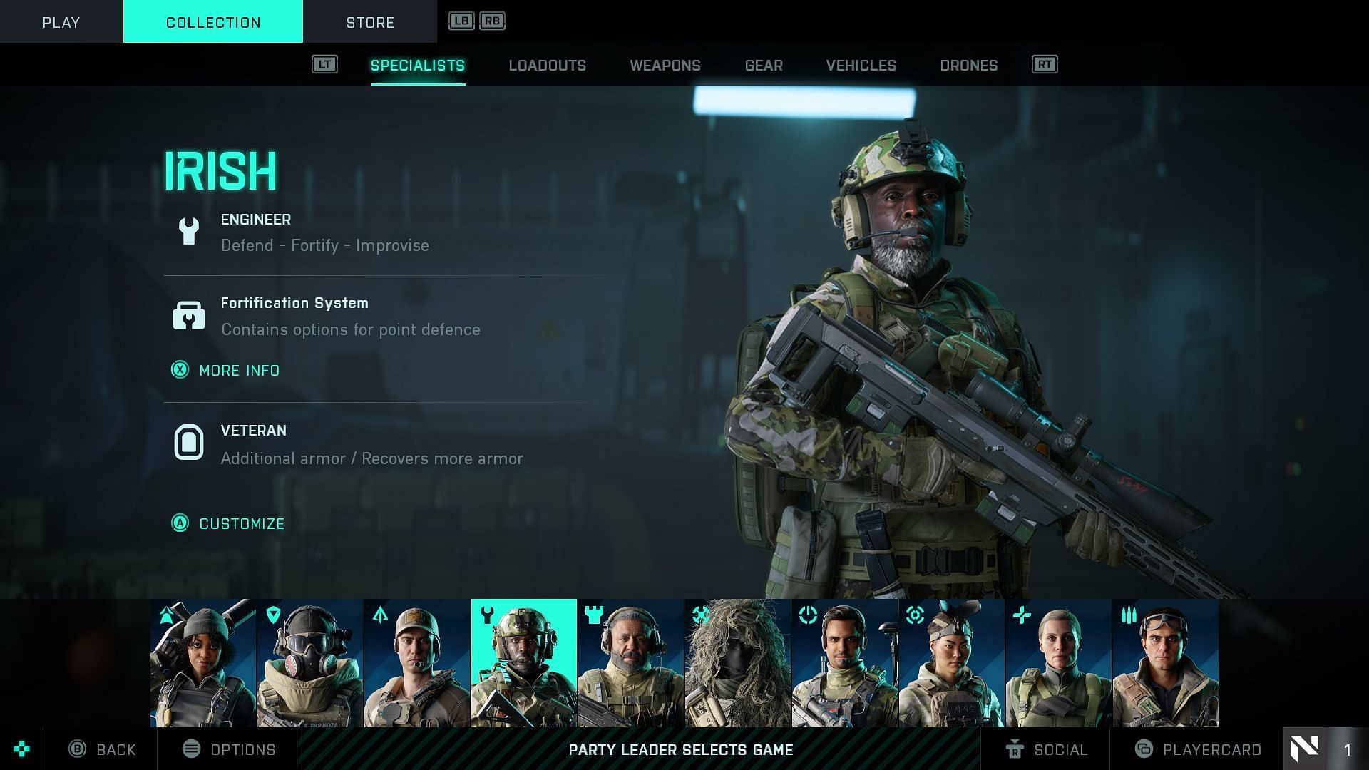 Each Specialist offers unique abilities for the squad (Image via Electronic Arts)